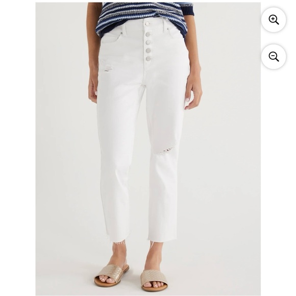 Time and Tru white denim - Picture 1 of 9